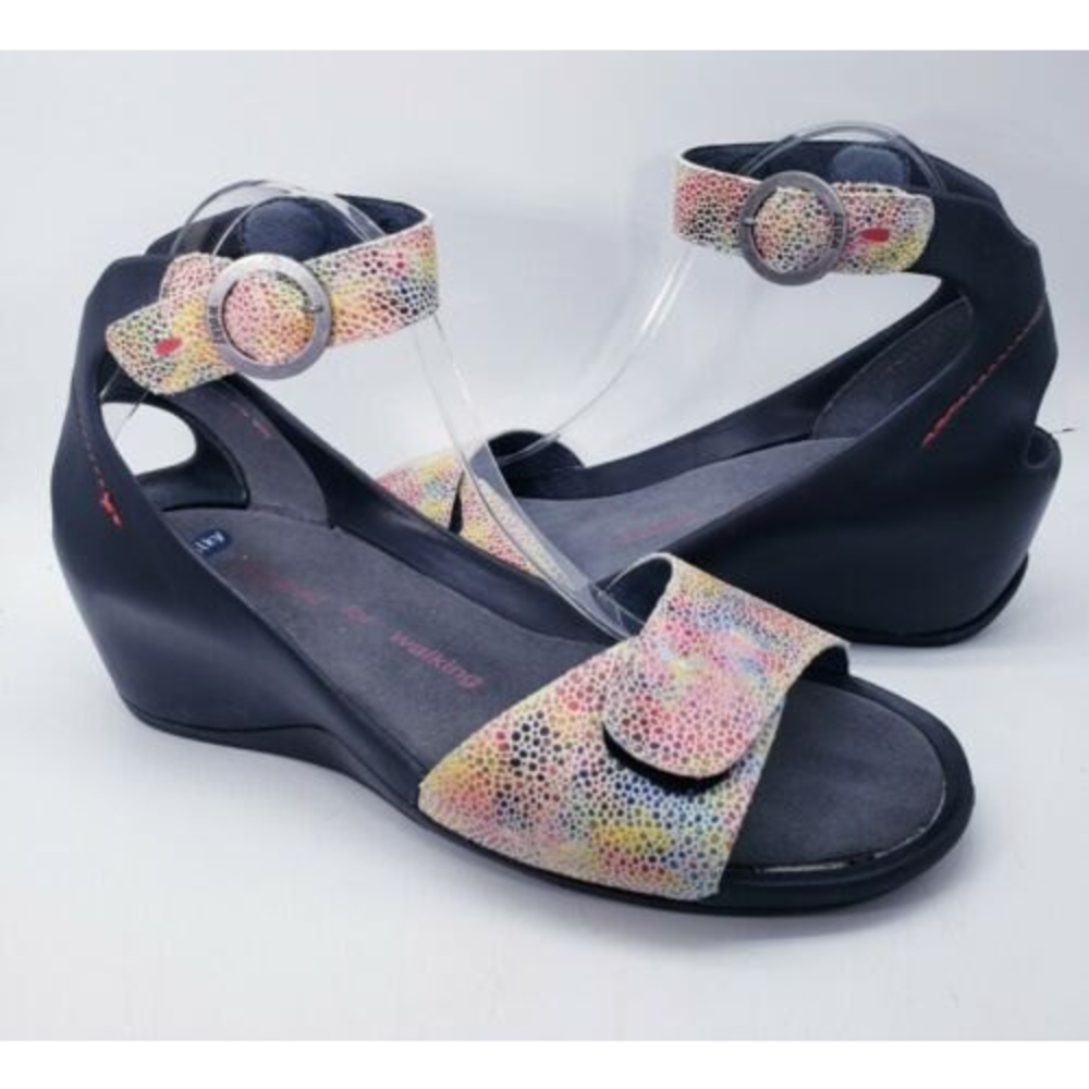Wolky Ka Sandals Size 42 Womens Size 11 Rainbow Multi Color